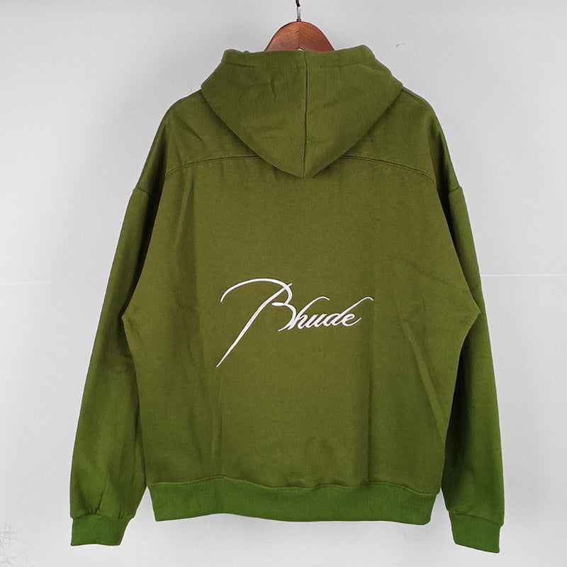 RHUDE Letter Embroidery Hoodie