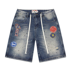 Vale Forever Valley Dreams Patch Denim Shorts