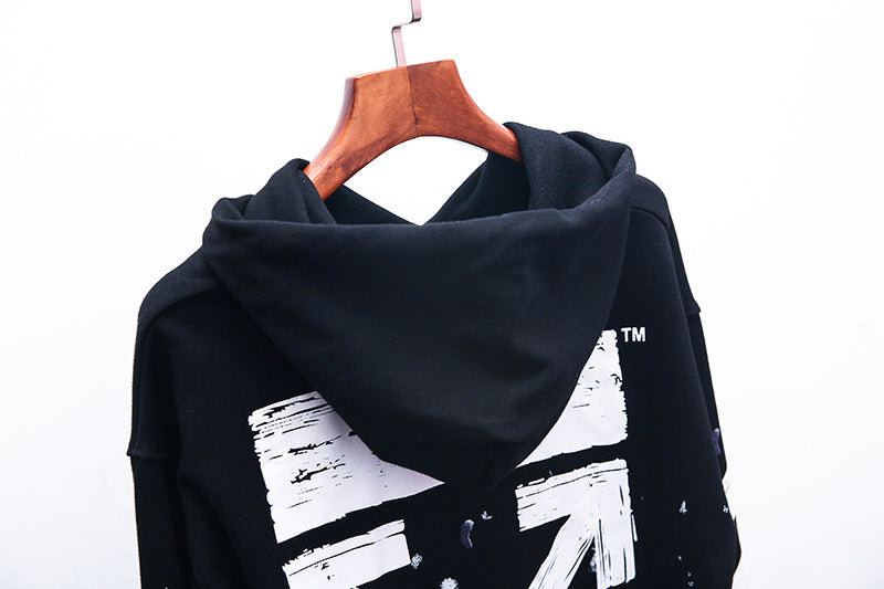 OFF-WHITE Fireworks splash graffiti Hoodies