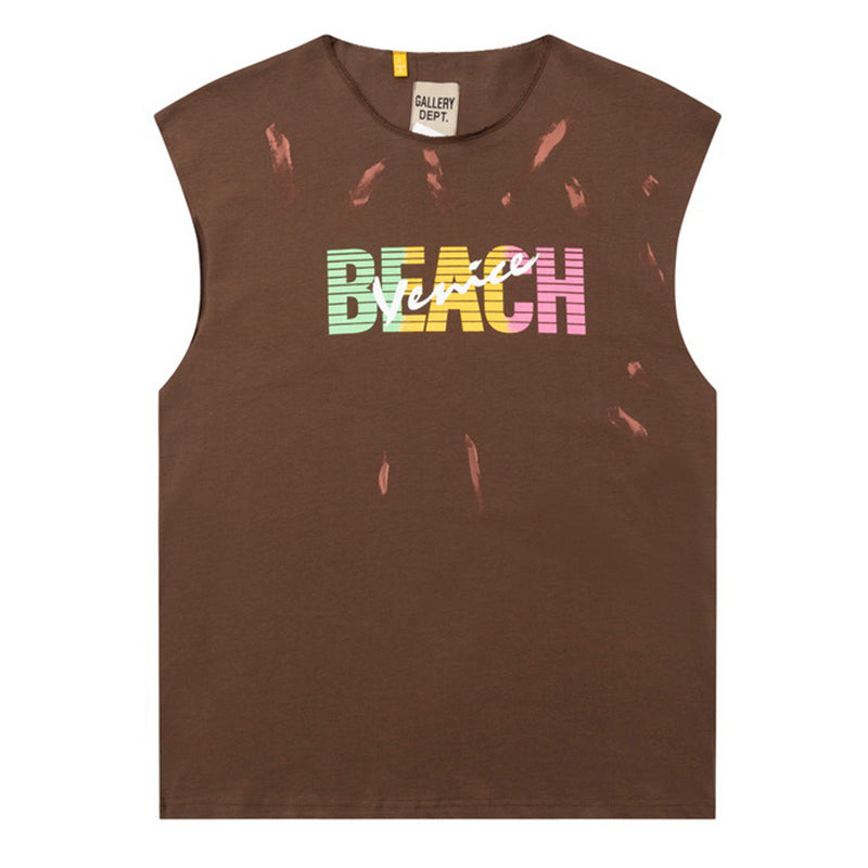 Gallery Dept Letter Logo Printed Vest