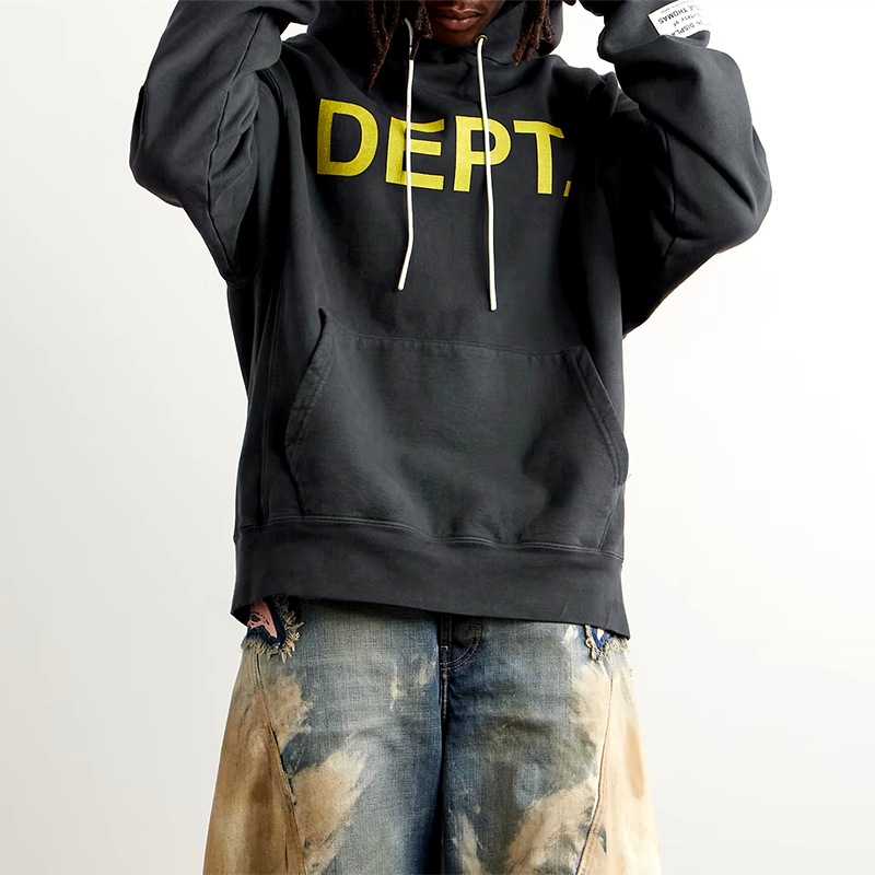 Gallery Dept. Logo-Print Cotton-Blend Jersey Hoodie