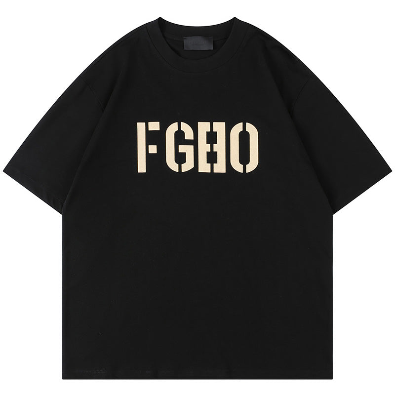 Fear Of God Flocked Letters FG80 Pattern T-Shirts