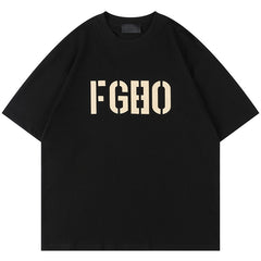 Fear Of God Flocked Letters FG80 Pattern T-Shirts