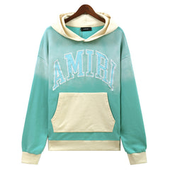 AMIRI Logo-Appliqued Colour-Block Cotton-Jersey Hoodies