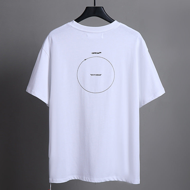 OFF-WHITE Circle letter pattern T-Shirts