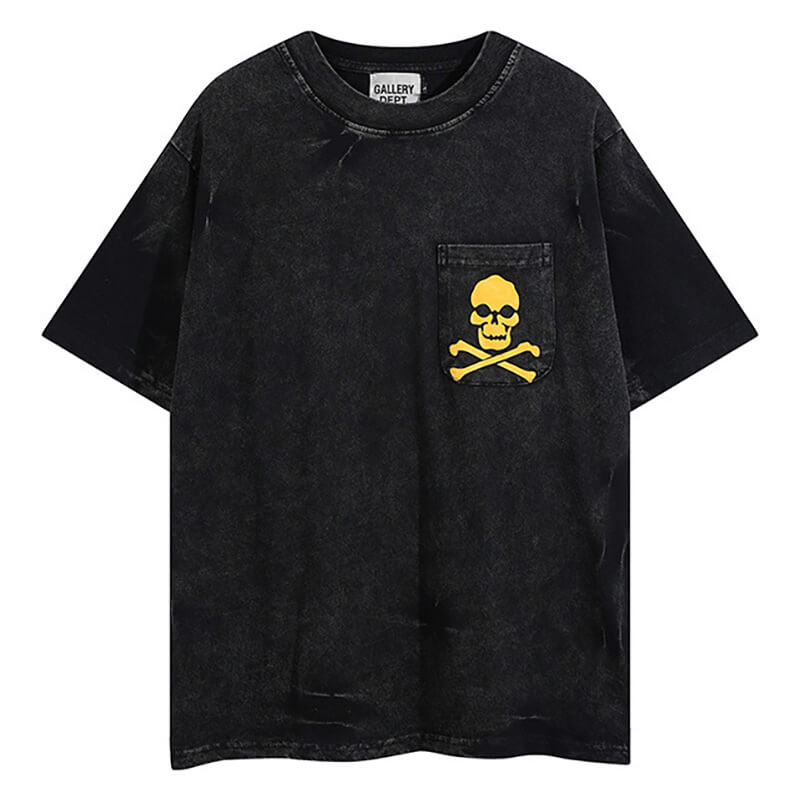 Gallery Dept. GD FOG high street retro old pocket skull print loose short-sleeved T-shirt