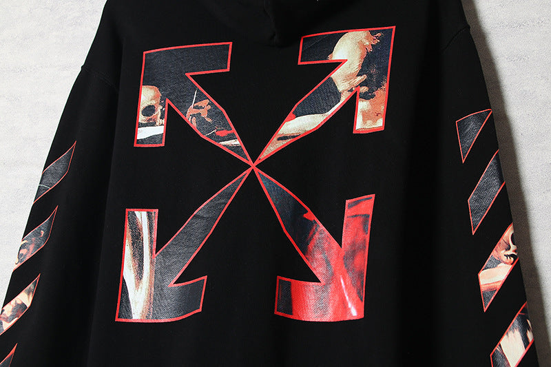 OFF-WHITE Caravaggio oil painting pattern printing Hoodies