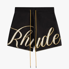 RHUDE GP Sript LOGO Knit Short