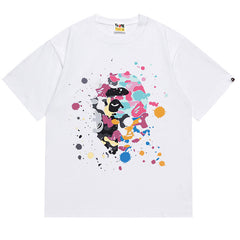 BAPE Splash Print Short-Sleeved Tee