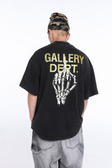 Gallery Dept .Skeleton Hand Bone Short Sleeve T-Shirt