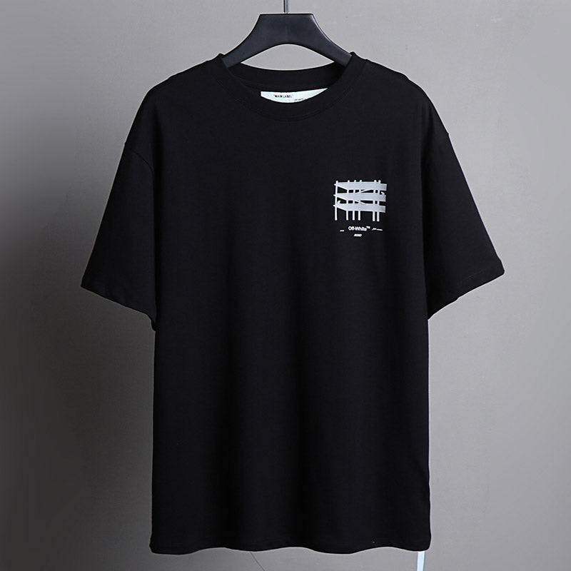 OFF WHITE Building arrow pattern T-Shirts