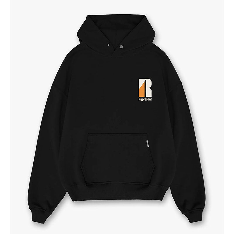 REPRESENT Minimalist letter print hoodies