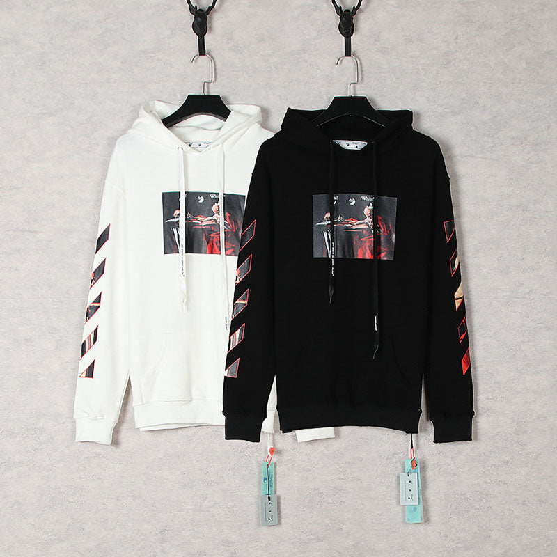 OFF-WHITE Caravaggio oil painting pattern printing Hoodies