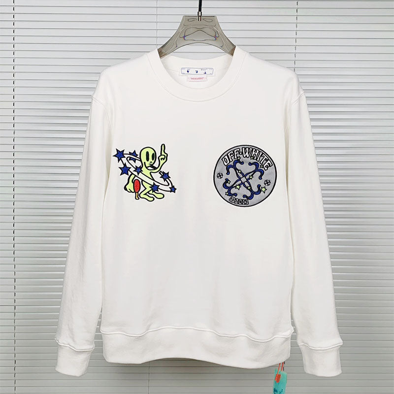 OFF WHITE alien pattern arrow Sweatshirts