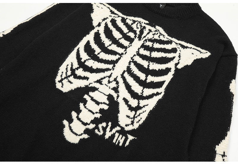 SAINT MICHAELSkull Bones Skeleton Sweaters