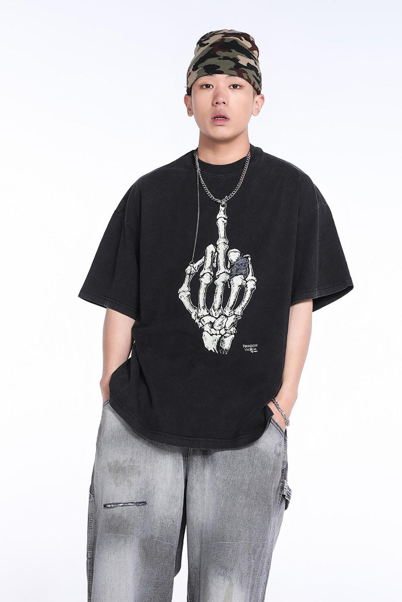 Gallery Dept .Skeleton Hand Bone Short Sleeve T-Shirt