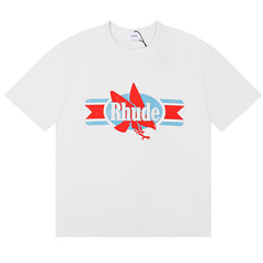 RHUDE Chevron Eagle cotton T-Shirts