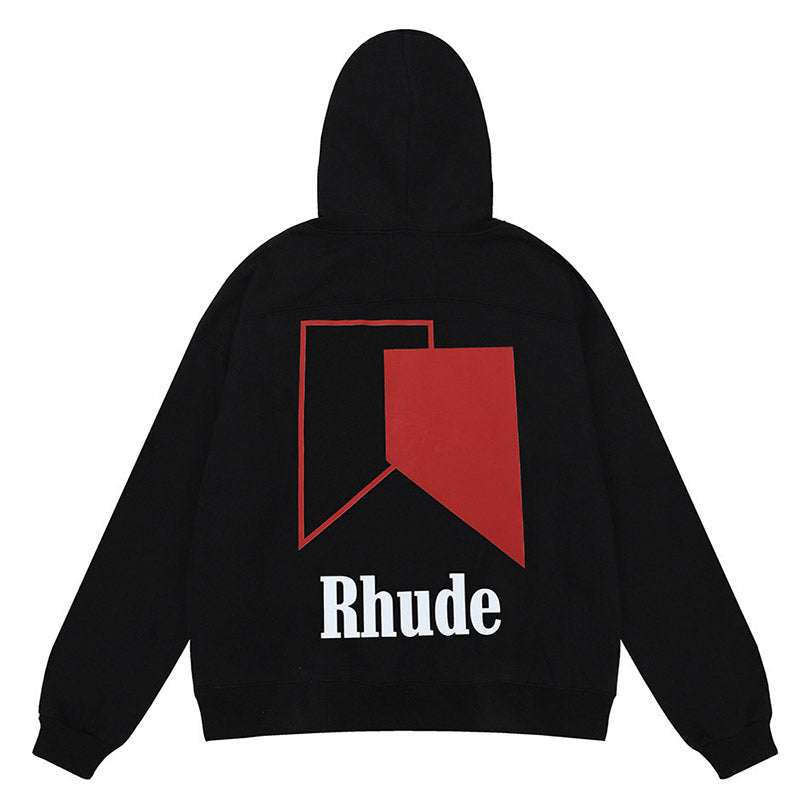 RHUDE Geometric block color block print Hoodies