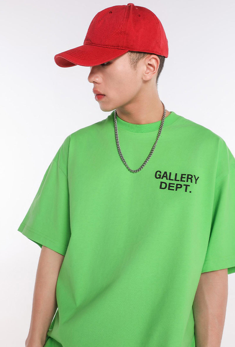 Gallery Dept Green Cotton T-Shirt