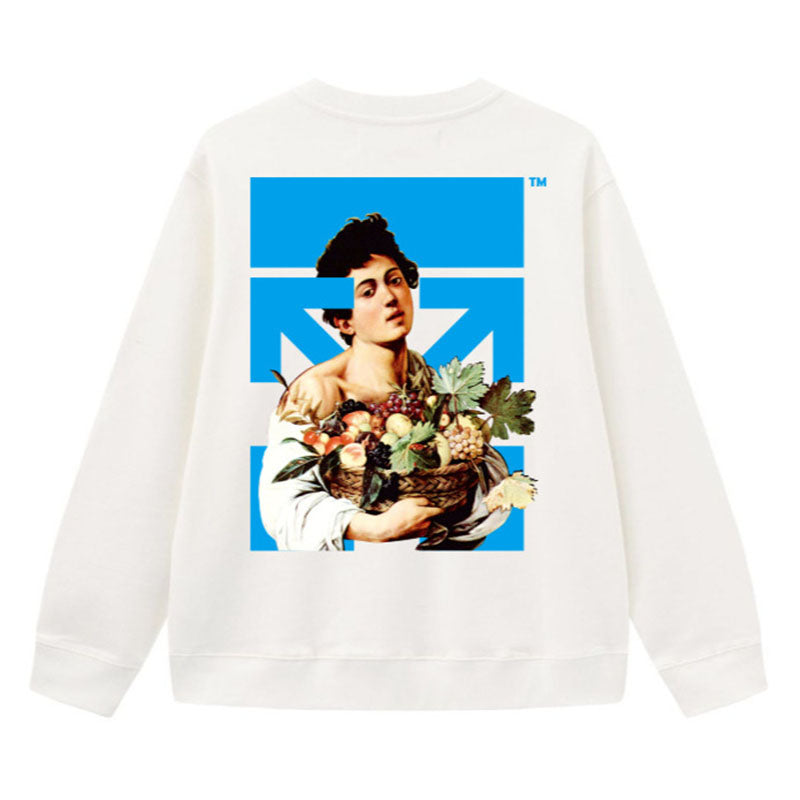 Off White Caravaggio Boy Marker Slim Sweatshirts