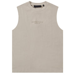 Fear Of God Flocking small letter print Sleeveless T-Shirts