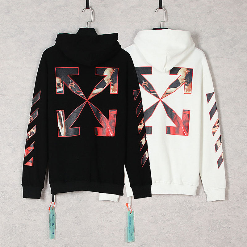 OFF-WHITE Caravaggio oil painting pattern printing Hoodies