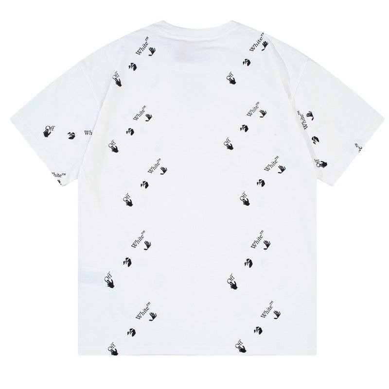 OFF-WHITE Swimming Man Logo-Print T-Shirt