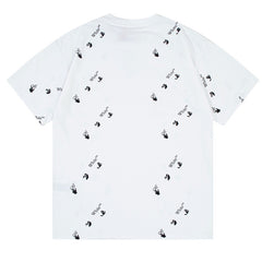 OFF-WHITE Swimming Man Logo-Print T-Shirt