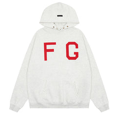 Fear Of God Season 7 FG flocked letters Hoodies