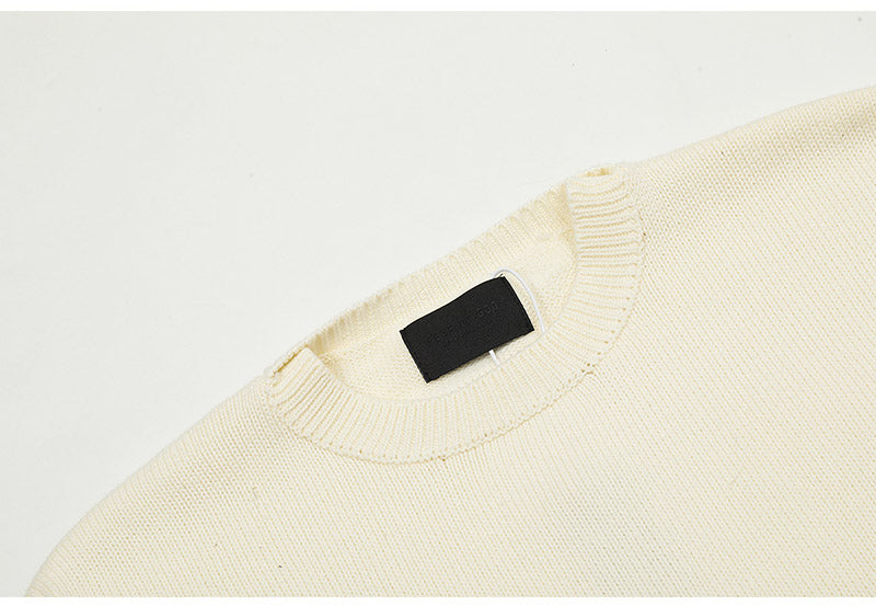 Fear of god Solid color fish mouth round neck Sweaters