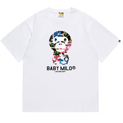 BAPE ABC Camo Crazy Baby Milo Tee