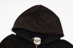 Gallery Dept. Classic letter print hoodie half zip Hoodie