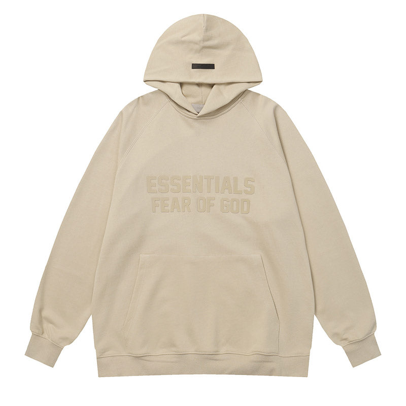 Fear Of God flocked lettering hoodies