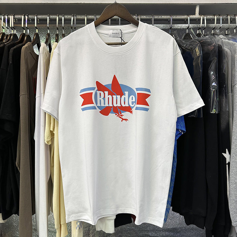 RHUDE Chevron Eagle cotton T-Shirts