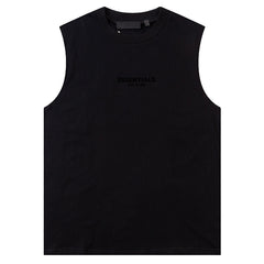 Fear Of God Flocking small letter print Sleeveless T-Shirts