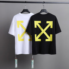 OFF WHITE Oil painting series arrow pattern T-Shirts