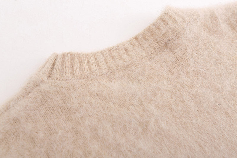 OFF WHITE jacquard monogram mohair sweater