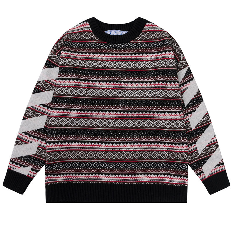 OFF WHITE classic handshake arrow knit sweater