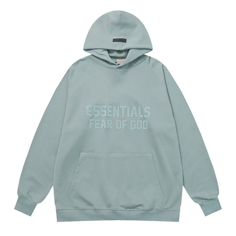 Fear Of God flocked lettering hoodies