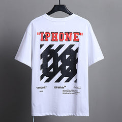 OFF-WHITE Numbers and letters print T-shirts