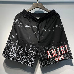 Amiri Letter burst cracked mesh breathable suit