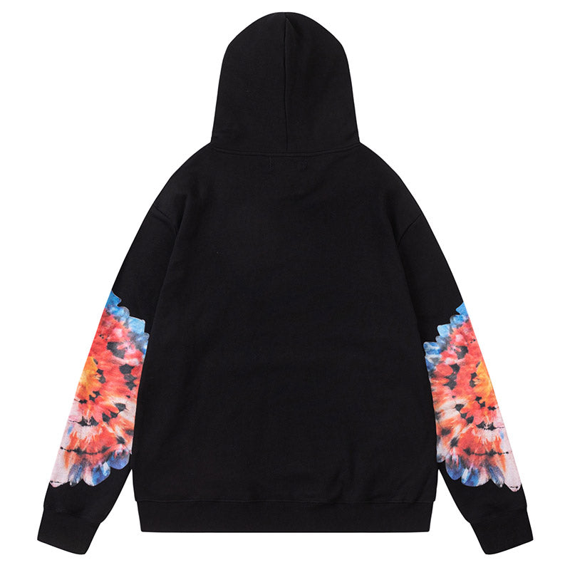 AMIRI Logo-Print Tie-Dyed Cotton-Jersey Hoodie