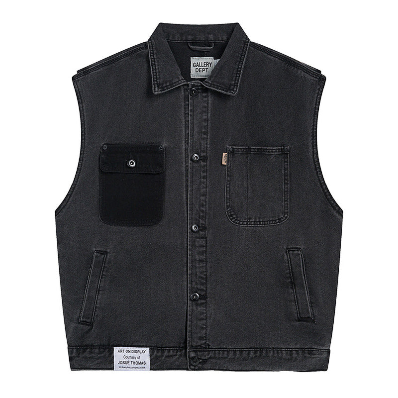 Gallery Dept denim vest loose all match coat