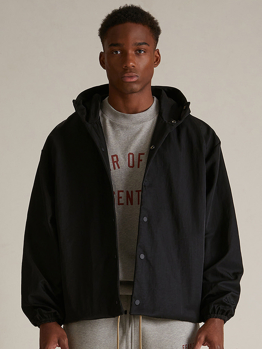 Fear of God Essentials Textured Nylon Trucker Jacket