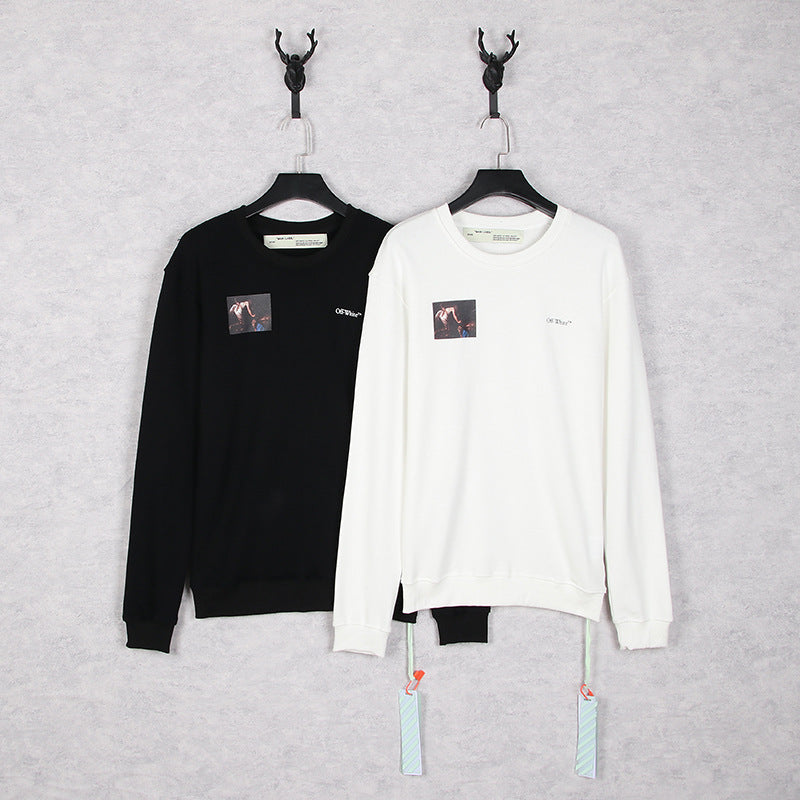 OFF WHITE Oil painting series arrow pattern Sweatshirts