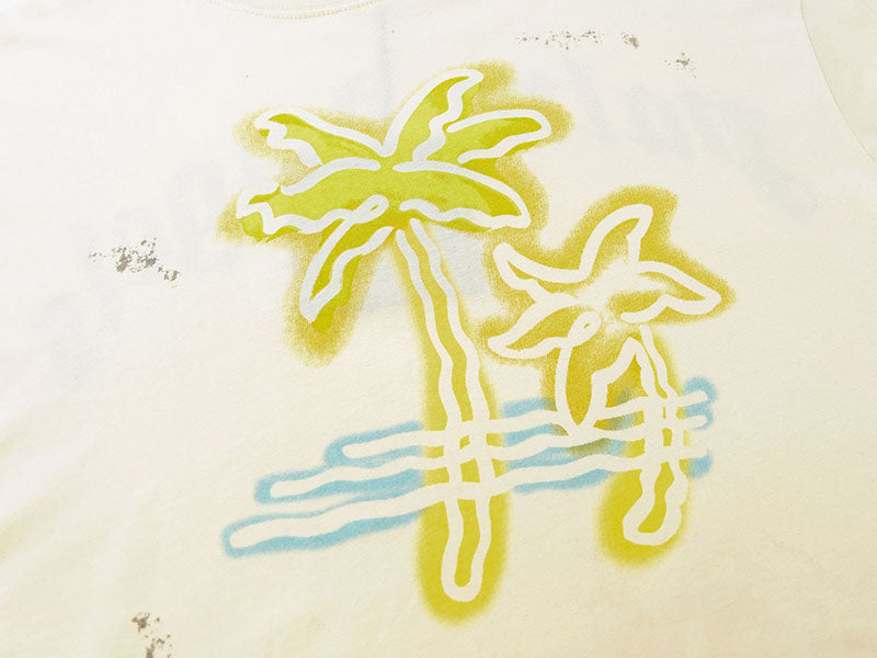 Palm Angels Hawaiian style hand drawn doodles Shorts and T-Shirts