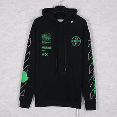 OFF-WHITE Three-dimensional geometric pattern crew neck Hoodies