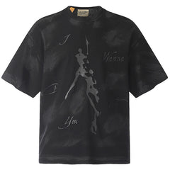 Gallery Dept.Mud Dyed Hand Painted Balenciaga Style T-Shirts