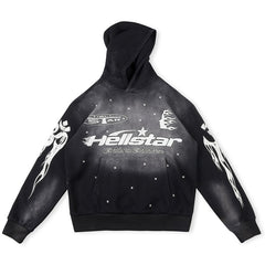 Hellstar Racer Hoodie Vintage Black
