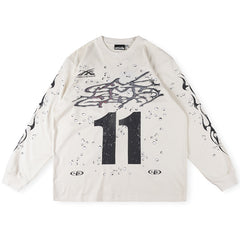 Hellstar Moto Cross Long Sleeve Tee